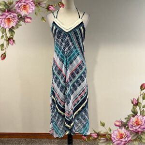 Maurice’s Striped asymmetrical Maxi Dress size small